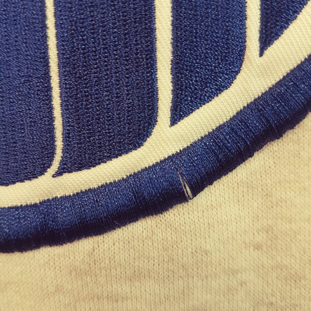 NHL 47 Edmonton Oilers Vintage Lacer Hoodie Pullover Large US L Oatmeal Hockey - Picture 8 of 16